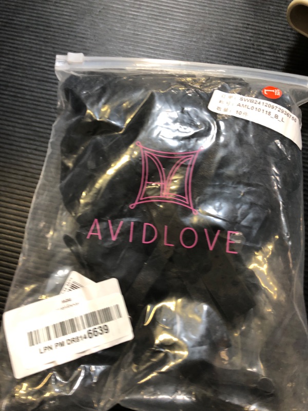 Photo 1 of Avidlove Sexy Lingerie for Women Garter Belt Set One Piece Bodysuit Lingerie Lace Teddy(Black,L)