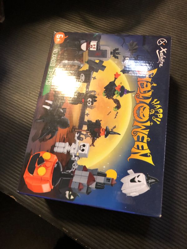 Photo 1 of Halloween Party Favors Toys for Kids, Halloween 12 Pieces Building Blocks Toy Gift with Ghost Witch Cat Pumpkin Haunted Mini Cute Bricks Set Goodie Bags Fillers Classroom Prizes for Kids Boys or Girls