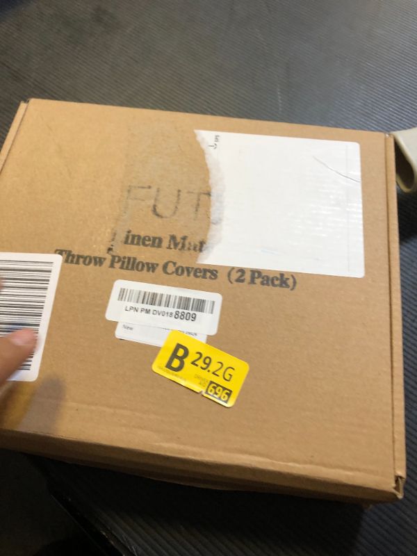 Photo 1 of FUTEI Olive Green Linen Decorative Throw Pillow Covers 26x26 Inch Set of 2, Square Euro Shams Cushion Case with Vintage Button/Zipper,Modern Farmhouse Home Decor for Couch,Bed