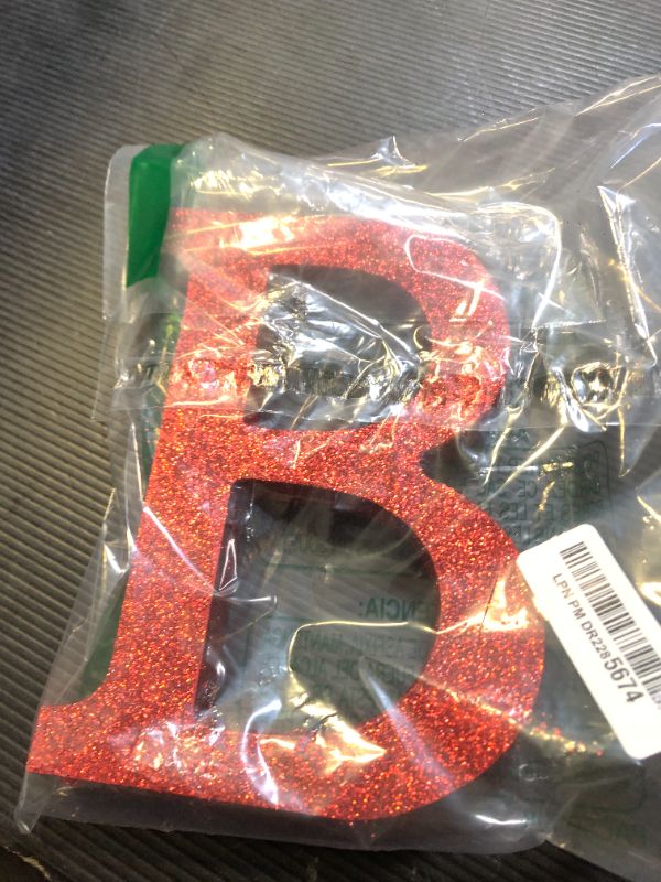 Photo 1 of TONIFUL 8 Inch Red Glitter Letter B Table Centerpiece A-Z Red Birthday Party Decorations,Red Alphabet B for Birthday,Chrismas,Graduation,Bridal Shower,Wedding,Anniversary Party Supplies