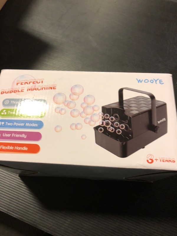 Photo 1 of Upgraded Bubble Machine, Make Big/Medium/Small Bubbles, 2000+ - over 10000+ Per Min, Bubble Machine for Toddlers Kids, Bubble Blower Powered by Plug/Battery for Indoor Outdoor Parties Birthday Wedding