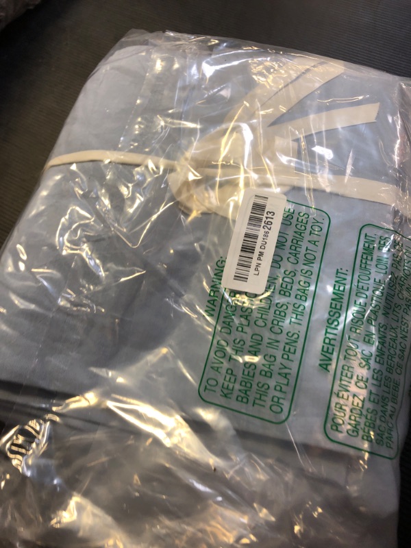 Photo 1 of BESTOUCH Duvet Cover Set 100% Washed Cotton Linen Feel Super Soft Comfortable Chic Lightweight 3 PCs Home Bedding Set Cornflower Blue King