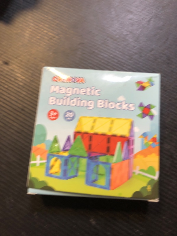 Photo 1 of Crenova Mini Magnetic Tiles for Kids, Magnet Toys Blocks Building Sets, Construction STEM Travel Toy for Toddler Ages 3+, Preschool Learning Educational Game for Boys Girls, Easter Gift