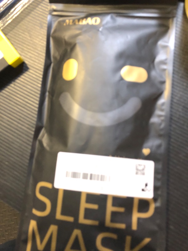 Photo 1 of MABAO Sleep Mask for Side Sleeper, Eye Mask for Sleeping Women Men, 3D Contoured Cup No Eye Pressure 100% Light Blocking Sleeping Mask with Adjustable Strap Night Blindfold Flight, Travel, Nap, Black