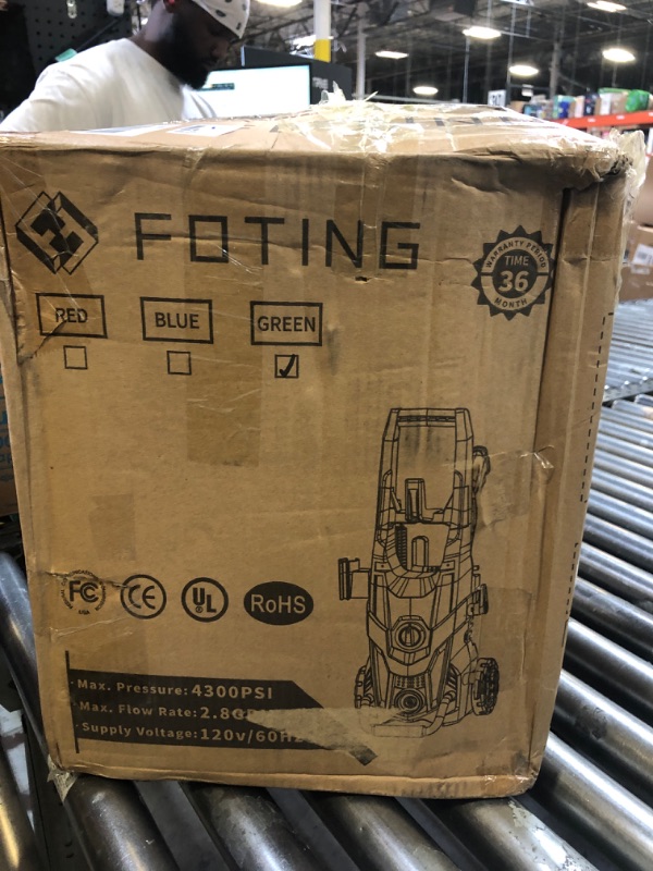 Photo 1 of 2025Upgraded Electric Pressure Washer, 4300 PSI 2.8 GPM Power Washer with 4 Quick Connect Nozzles, Inlet Hose & Filter Foam Cannon for Cars/Fences/Driveways/Home Cleaning