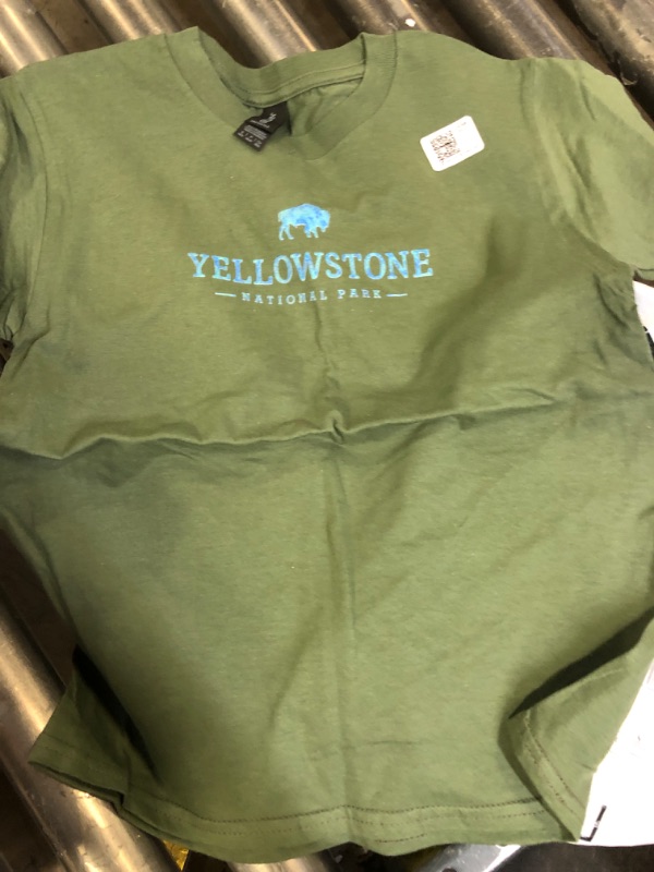 Photo 1 of Kids YellowStone National Park Boys Girls Colorful Buffalo T-Shirt Size Child Small