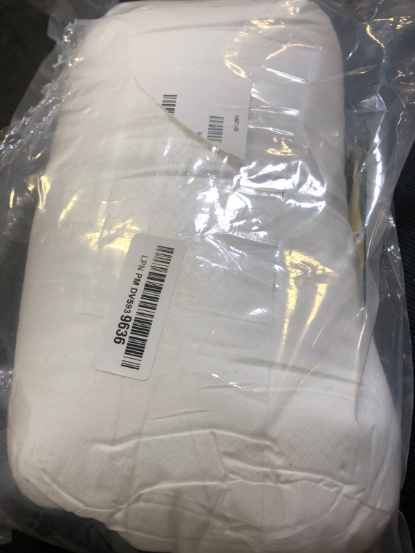Photo 1 of 1 MIDDLE ONE Round Cylinder Bolster Pillow with Removable Velvet Cover, Tube Roll Cervical Pillow for Head, Neck, Back and Legs Support, 13" x 6", Grey