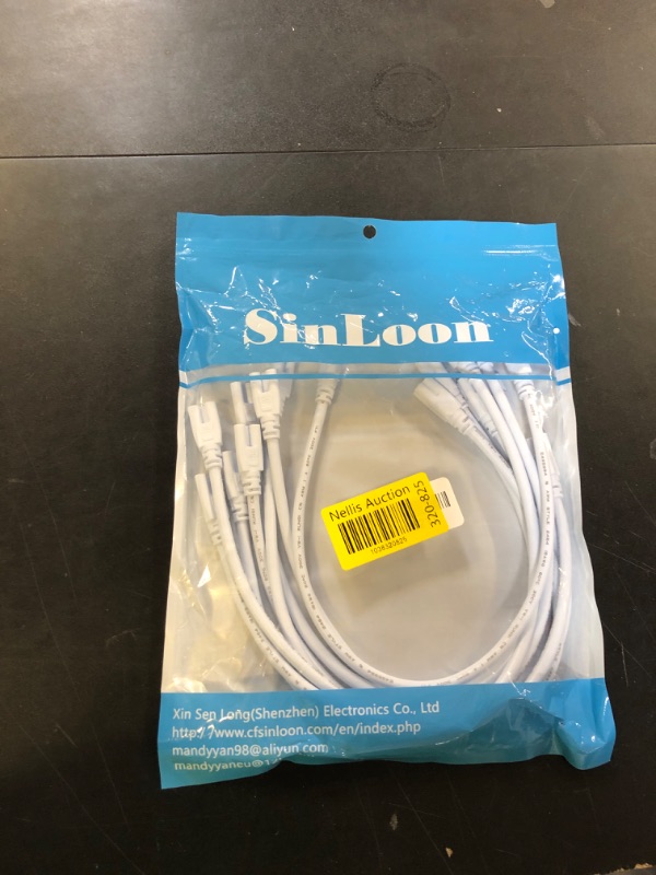 Photo 1 of SinLoon UL-LP Certification T5 T8 LED Lamp Connecting Wire Ceiling Lights Daylight LED Integrated Tube Cable Linkable Cords for LED Tube Lamp Holder Socket Fittings with Cables(16 Inch 10-Pack)