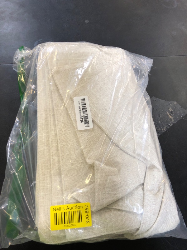 Photo 1 of homing Cream Cloth Placemats Set of 8 – Cotton Linen Blend Washable Farmhouse Dining Table Mats for Indoors & Outdoors, Easy to Clean, 13 x 19 Inch