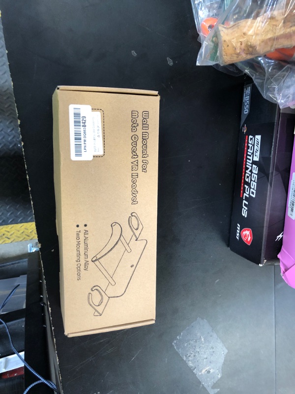 Photo 1 of DGPCT VR Wall Mount - Compatible with Meta Oculus Quest 3S/3/2/Pro/Rift-S, Aluminium VR Headset & Controller Hanger with Two Storage Options