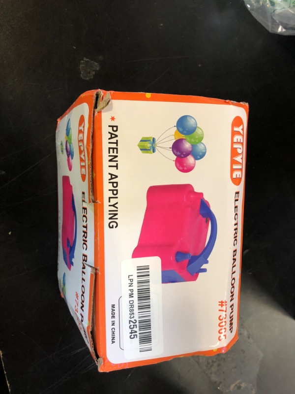 Photo 1 of YEPVIE Electric Balloon Pump, Portable 2 Modes Balloon Blower Machine with 14 Balloon Arch Kits, Air Pump for Balloon, Balloon Inflator for Party Decoration