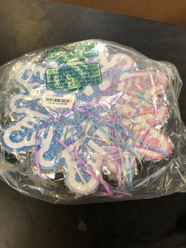 Photo 1 of Leitee Snowflake Piñata Christmas Winter Piñata Pull String Blue Snowflake Decors for Winter Theme Party Birthday Party Game Supply for Christmas Decorations