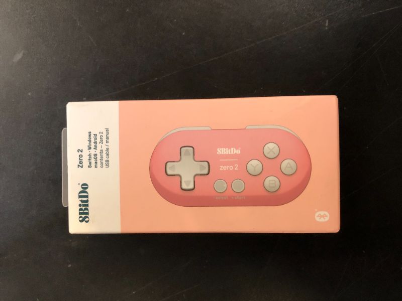 Photo 1 of 8Bitdo Zero 2 Bluetooth Gamepad Keychain Sized Mini Controller for Switch, Windows, Android, macOS & Raspberry Pi(Pink Edition) - Nintendo Switch