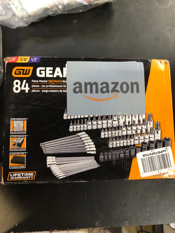 Photo 1 of GEARWRENCH 84 Pc. Master SAE/Metric Hex And Torx Bit Socket Set - 80742