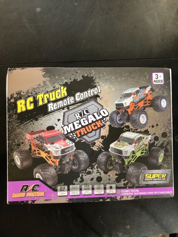 Photo 1 of Kidcia 1:16 Scale RC Monster Truck - 2.4GHz All Terrain Car for Kids 4-12, 20 Km/h Off Road RC Truck, Christmas or Birthday Gift