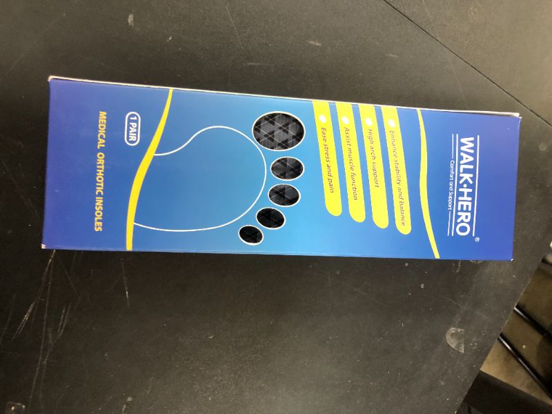 Photo 1 of Walkhero Arch Support Insoles - Plantar Fasciitis Inserts for Foot Fatigue and Pain Relieve, Orthotic with Everyday Comfort and Support (Mens 11-11 1/2 | Womens 13-13 1/2 Gray)