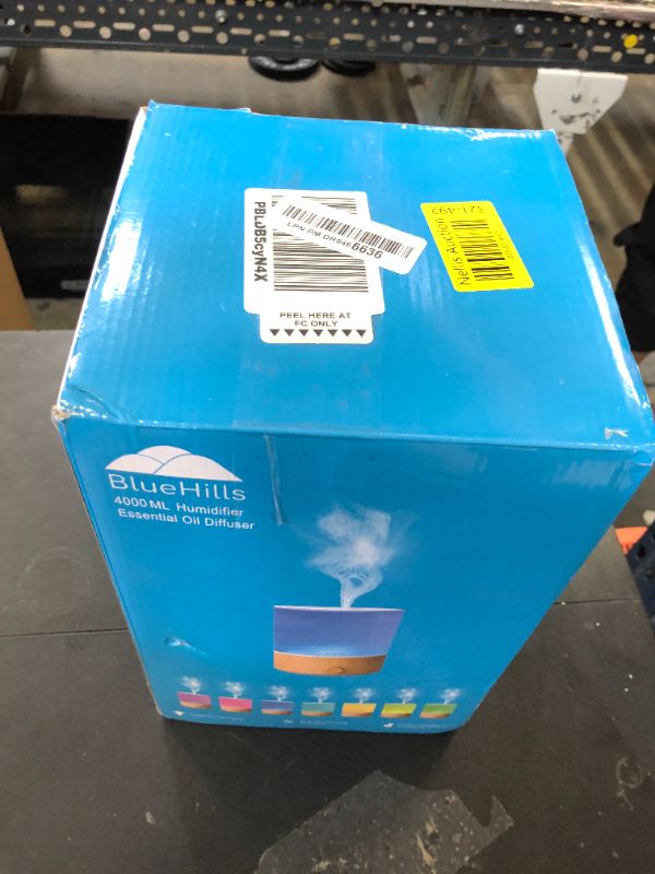 Photo 1 of BlueHills Premium 4000 ML XL Essential Oil Diffusers - 70 Hour Run Aromatherapy Diffuser & Air Humidifier Mist for Large Room 7 LED Colors Oil Big Diffuser Essential Oils for Home w/Auto Shut Off E403