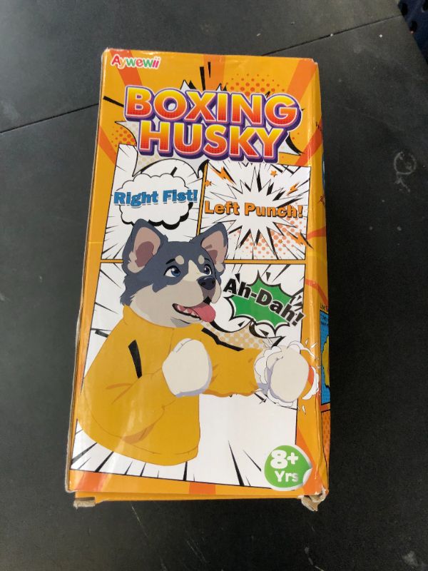Photo 1 of Aywewii Kung Fu Husky Boxing Dog Puppet Animal Toy Punching Puppet Childrens Game Hand Puppets for Kids Easter Basket Gifts Birthday Party Kid Toys Gag Gift for Boys Girls