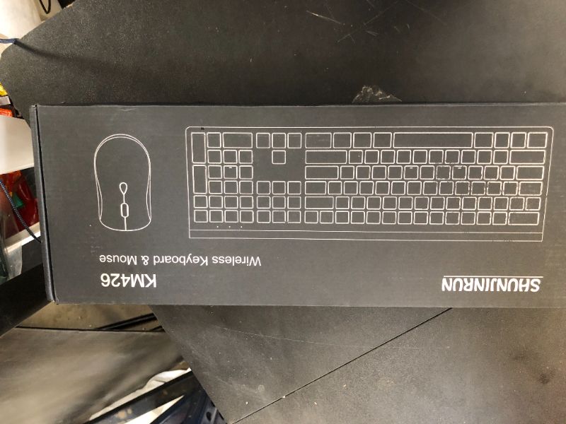 Photo 1 of Wireless Mouse and Keyboard Combo, Silent Full-Size Computer Keyboard with Calculator Button, 2400 DPI Mouse, Quiet Click, Slim Cordless USB Set for Laptop PC Windows Mac - Space Grey