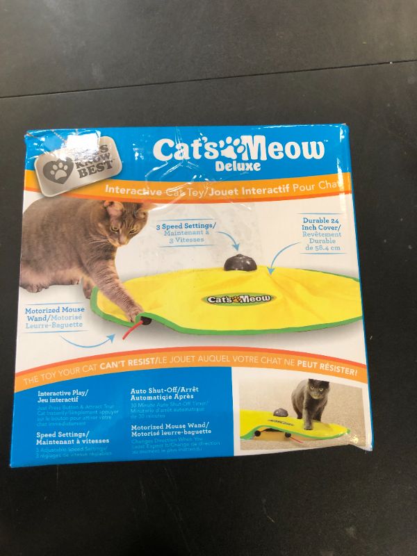 Photo 1 of Cat's Meow Motorized Wand Cat Toy, Automatic 30 Minute Shut Off, 3 Speed Settings, The Toy Your Cat Can't Resist, Pets Know Best