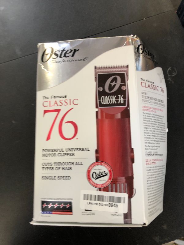 Photo 1 of OSTER Classic 76 Hair Clipper Bundle - 2 items, includes pack of 8 plastic comb blades