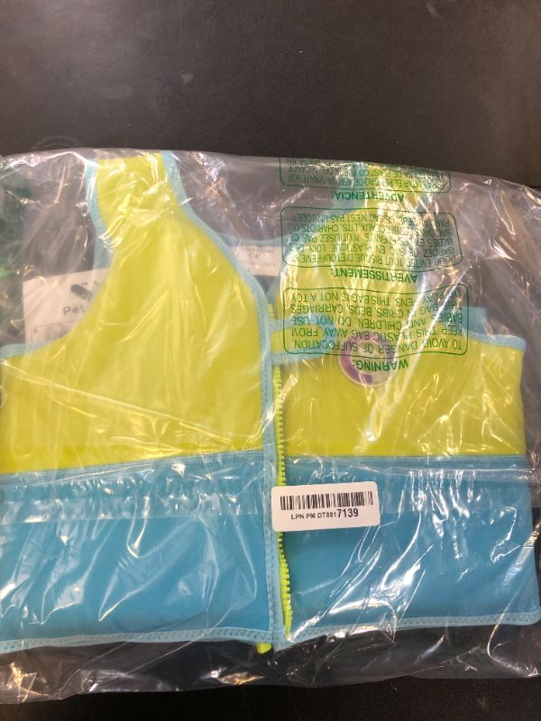 Photo 1 of Pottwal Swim Vest for Kids - Swim Jacket for 3-6 Years (40-66LBS) - Buoyancy Aid Made of Neoprene & EPE - with Adjustable Crotch Strap - Green