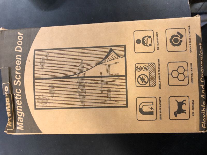 Photo 1 of Magnetic Screen Door, Fit Door Size 35 x 80 Inches, Screen Doors with Magnets, Pet & Kid Friendly?Works with Front Doors, Sliding Doors ?Black1038322477
