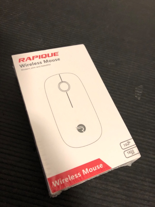 Photo 1 of RAPIQUE Bluetooth Wireless Mouse - (BT5.1+USB) Slim Dual Mode Computer Mice with Quiet Click, Low Power, and 1600 DPI, Portable Cordless Mouse for MacBook, Laptop, iPad Pro/Air, Tablet (Pink)