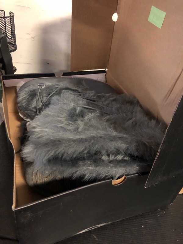 Photo 1 of Size 6/7---IXU Women's Faux Fur Boots Mid Calf Furry Fluffy Snow Boots