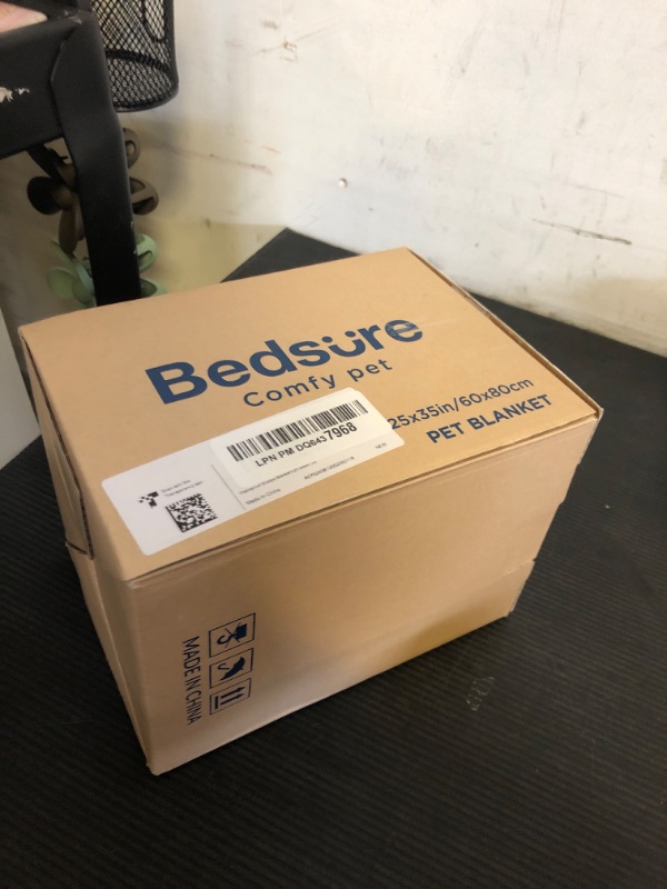 Photo 1 of Bedsure Waterproof Dog Blankets for Small Dogs - Small Cat Blanket Washable for Couch Protection, Sherpa Fleece Puppy Blanket, Soft Plush Reversible Throw Furniture Protector, 25"X35", Blue