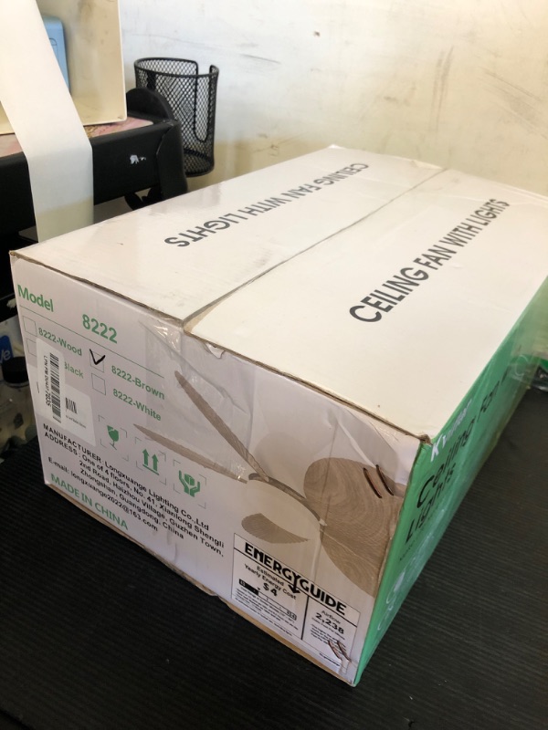 Photo 1 of Kviflon Low Profile Ceiling Fans with Lights and Remote/APP Control, 30 Inch Small Tropical Ceiling Fan with Light Flush Mount, Outdoor Palm Leaf Ceiling Fans for Patios Porch, Quiet, Brown