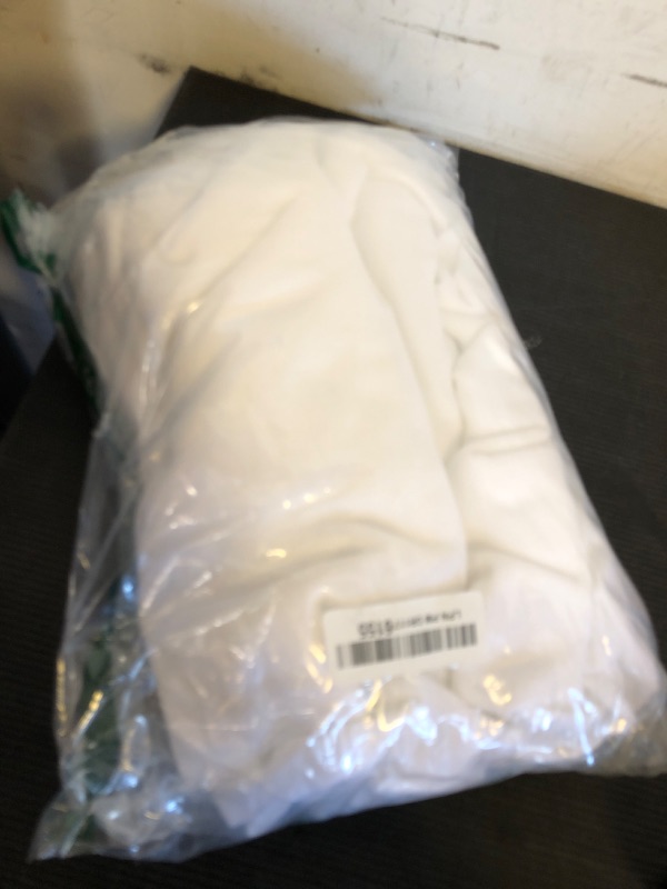 Photo 1 of White Linen Curtains 84 inches Long for Bedroom Back Tab Light Filtering Privacy Sheer White Curtains Modern Farmhouse Coastal Decor White Cotton Textured Gauze Curtain for Living Room 2 Panels