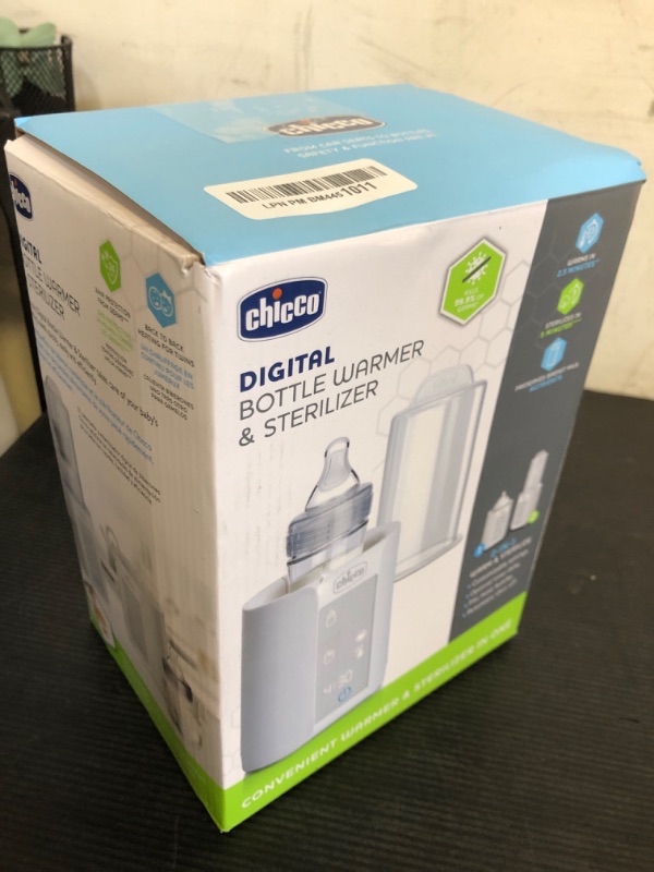 Photo 1 of Chicco Digital Bottle Warmer & Sterilizer for Baby Bottles, Baby Food Jars, and Milk Bags | Eliminates 99.9% of Germs | 4 Heating Options | Digital Touchscreen| Automatic Shut-Off & Sound Alert