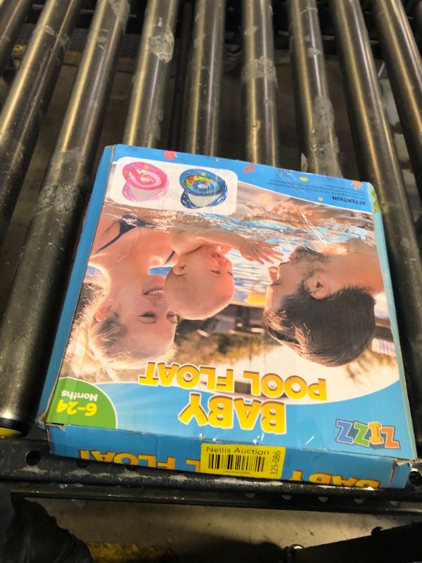 Photo 1 of ZIZZ Baby Pool Float with Canopy - 2025 New Inflatable Baby Swim Float with UPF50+Sun Protection, Babies Infant Pool Float with Toy Play Console Adjustable Seat for Toddler Kids Boys Aged 6-36 Months