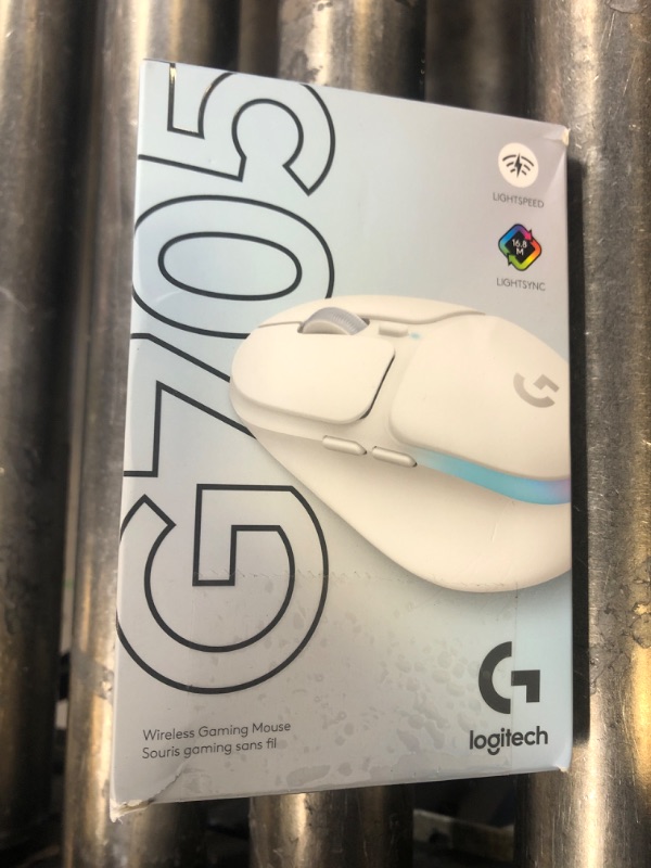 Photo 1 of Logitech G705 Wireless Gaming Mouse, Customizable LIGHTSYNC RGB Lighting, Lightspeed Wireless, Bluetooth Connectivity, Lightweight, PC/Mac/Laptop - White Mist