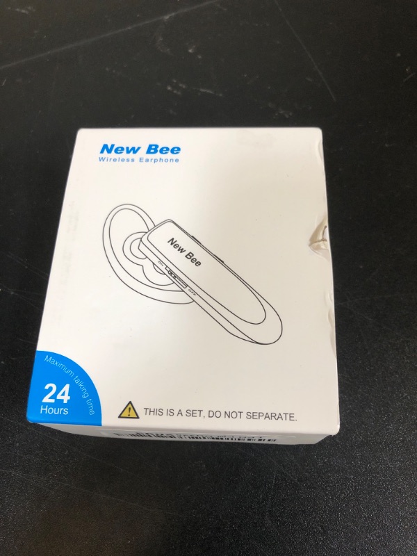 Photo 1 of [2 Pack] Bluetooth Earpiece Wireless Handsfree Headset V5.0 24 Hrs Driving Headset with Mic 60 Days Standby Bluetooth Headset for iPhone Android Samsung Driver