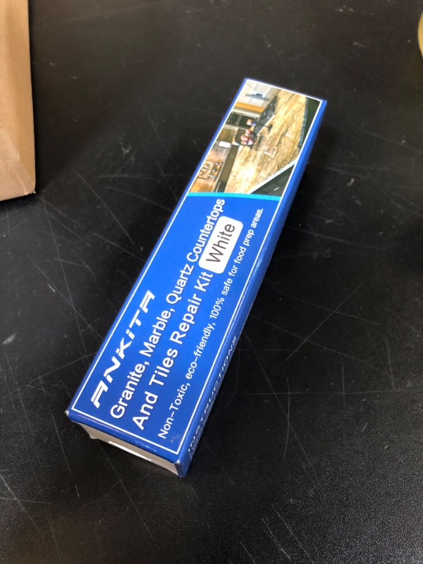 Photo 1 of Quartz Countertop Chip Repair Kit (White), Quick-Drying Quartz Countertop Repair Kit for Edge Chips, Cracks, Scratches, Nicks on Quartz, Granite, Marble, Porcelain and Other Natural Stone Surfaces