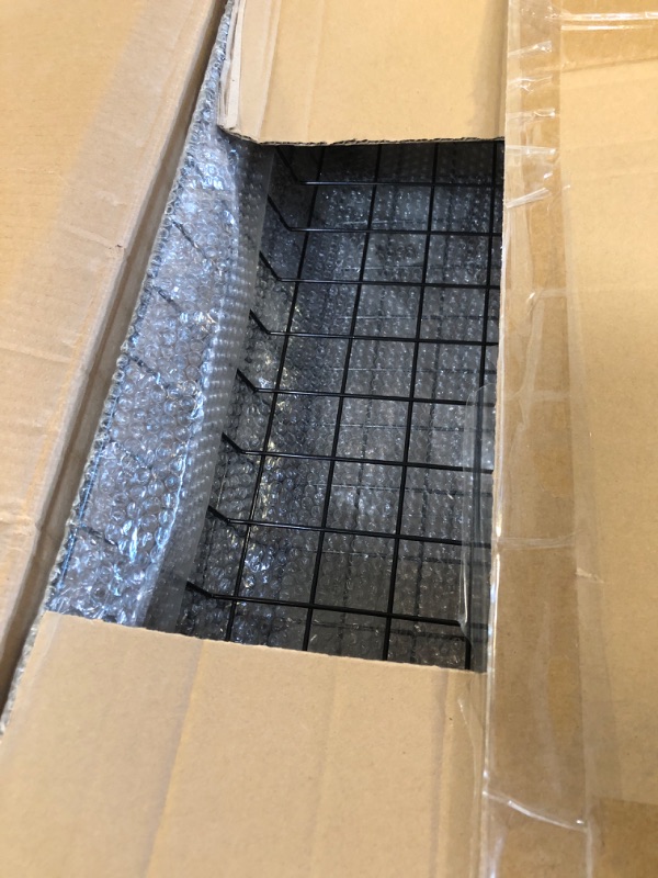 Photo 1 of 4 Pack Extra Large Slatwall Baskets, 24" x 12" x 4" Slatwall Panel Hanging Wire Basket for PVC Slatwall Ventilated Metal Slat Wall Storage Display Basket for Kitchen,Home Supplies (4, 24" x 12" x 4")