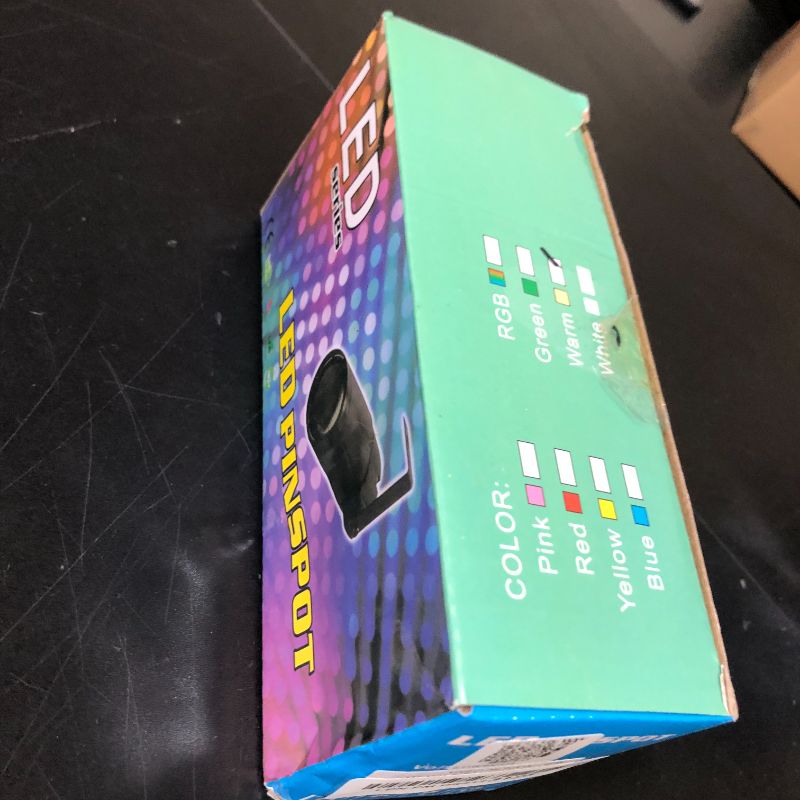 Photo 1 of Lixada Pinspot Light 10W LED Spot Stage Lights Mini Beam Track Lighting Fixture for Family Party Home Decoration Bar Club Pub DJ Show Concert Wedding -Warm White