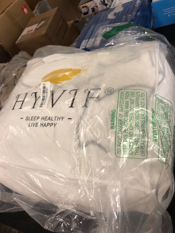 Photo 1 of Down Fiber Comforter, Luxury Hypoallergenic Oversized King Duvet, All Season Hotel Collection Down Feather Fiber Comforter, Smooth Touch Blanket (Cali King Size,120x98)