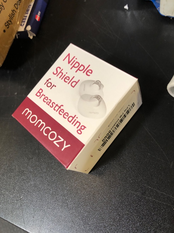 Photo 1 of Momcozy Contact Nipple Shields, 100% Food-Grade Silicone for Breastfeeding Difficulties, Ultra-Thin & Super-Soft, Made Without BPA/BPS, Include Carry Case (24mm)