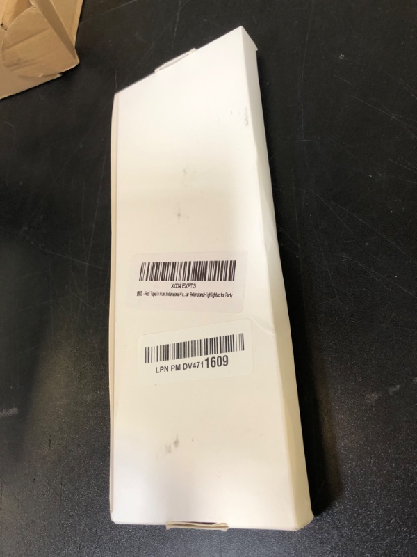 Photo 1 of Red Tape in Hair Extensions Human Hair 16 Inch Invisible Tape in Human Hair Extensions Highlighted for Party