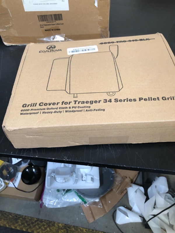 Photo 1 of Comnova Grill Cover for Traeger Pro 22 & 575 Series - 600D Wood Pellet Smoker Cover for Traeger Waterproof & Heavy Duty, Premium Pellet BBQ Cover for Traeger Pro 22 / Pro 575, Z Grills 550B and More