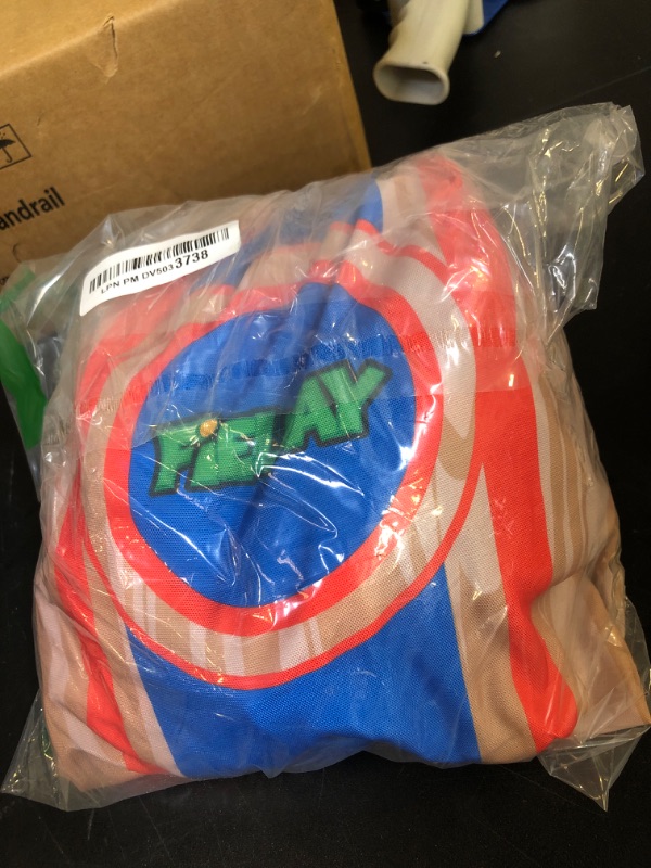 Photo 1 of JOYIN 16 Cornhole Bean Bags for Tossing (4.7” x 4.7”), Durable Nylon All-Weather Game, Includes 15 Bean Bags and a Carry Bag, Cornhole Game Set, Party Supplies for Kids & Adults Multicolored