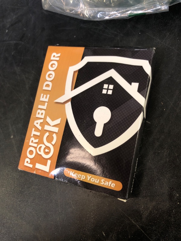 Photo 1 of WINOLNY 2 Pack Upgraded Portable Door Lock Home Security Hotel Door Locks for Travelers with Protective Silicone Caps, Travel Lock for Hotel Door - Ideal for Travel Hotel Home Apartment, Black