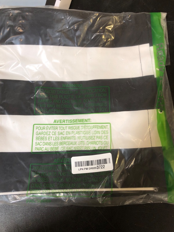 Photo 1 of Letjolt Table Runner 90 Inches Long Black and White Striped Classic Modern Wedding Beetlejuice Table Runner Pirate Party Birthday Party Baby Shower, 90 Inches