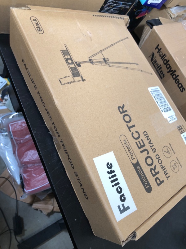 Photo 1 of Facilife Projector Tripod Stand, Laptop Tripod Stand, Outdoor Projector Stand Adjustable Tall from 17.6 to 51.4 Inches, Multi-Purpose Portable Projector Stand Laptop Floor Stand for Laptop, DJ