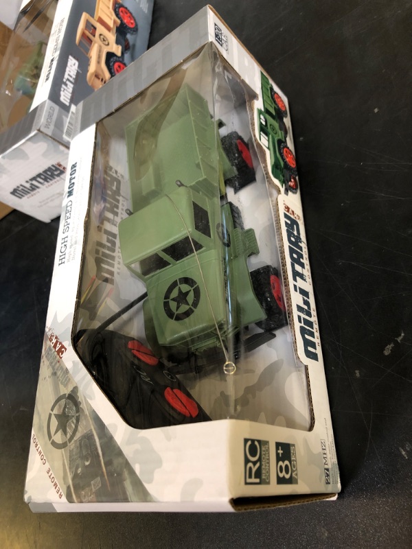 Photo 1 of Puisa Rc Cars Rc Trucks Military Off-Road Crawler Rc Trucks, 1:20 Scale 2.4Ghz Toy Vehicle for Kids Children Boy Gift