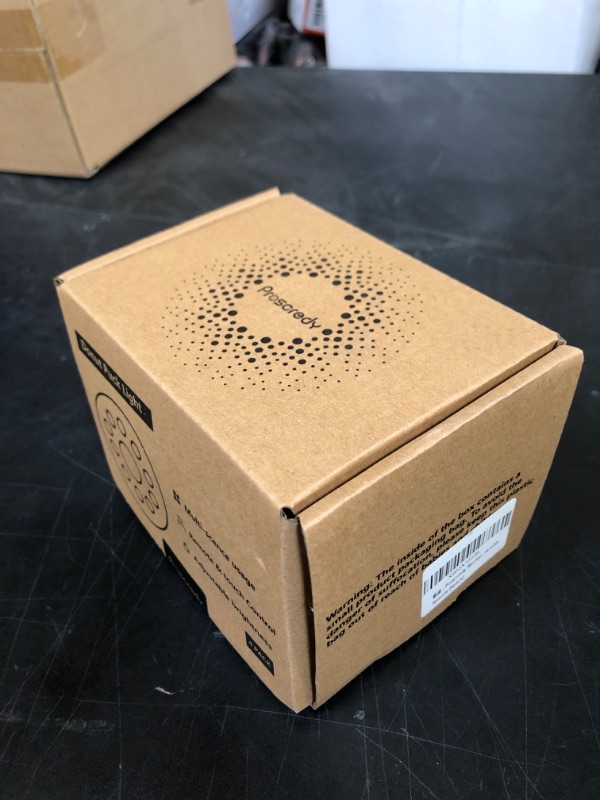 Photo 1 of Proscredy Puck Lights with Remote,Under Cabinet Lights,900mAh Battery Operated Closet Lights,4 Pack,Magnetic Under Cabinet Lighting Wireless,Black Rechargeable Puck Lights for Kitchen