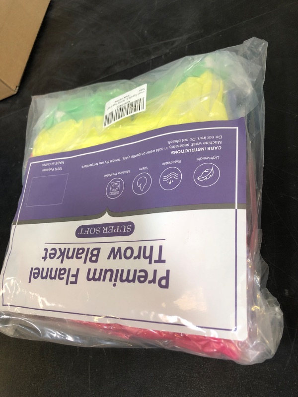 Photo 1 of Unicorn Gifts Toys for Girls Kids - Glow in The Dark Rainbow Blanket Best Christmas Birthday Valentines Easter Decor Present for Age 1-14 Years Old Teens Child Toddler Daughter Soft Cozy Throw 50"x60"